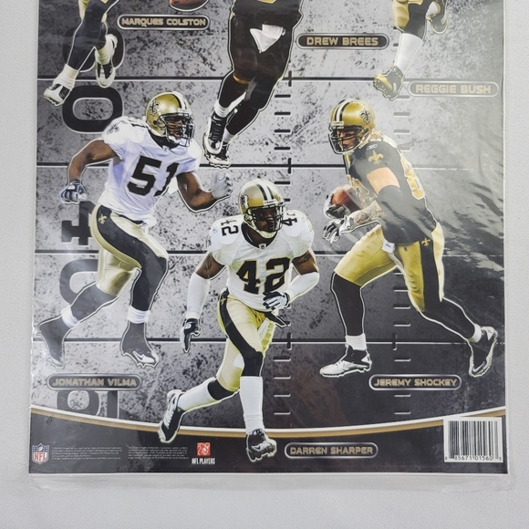 Fathead Team Set New Orleans Saints Reusable Vinyl Wall Graphics - Picture 3 of 9